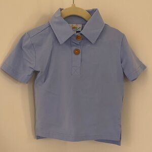 Blue Kids Polo Shirt and Shorts Set
